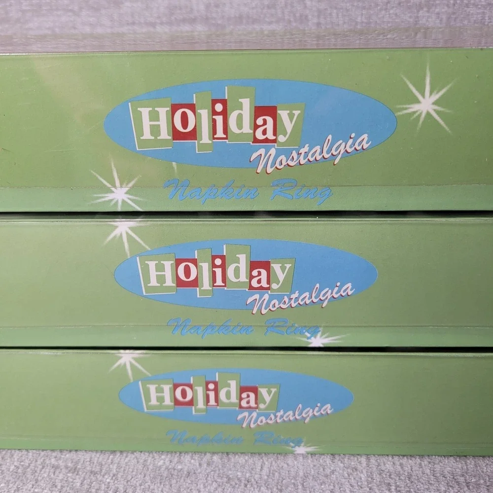 Frosty the Snowman Napkin‎ Rings Christmas Set of 12 Ceramic Style Novelty New